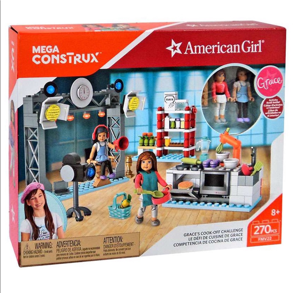 Mega Construx American Girl Grace's Cook Off Challenge 270 pcs Building Set NEW